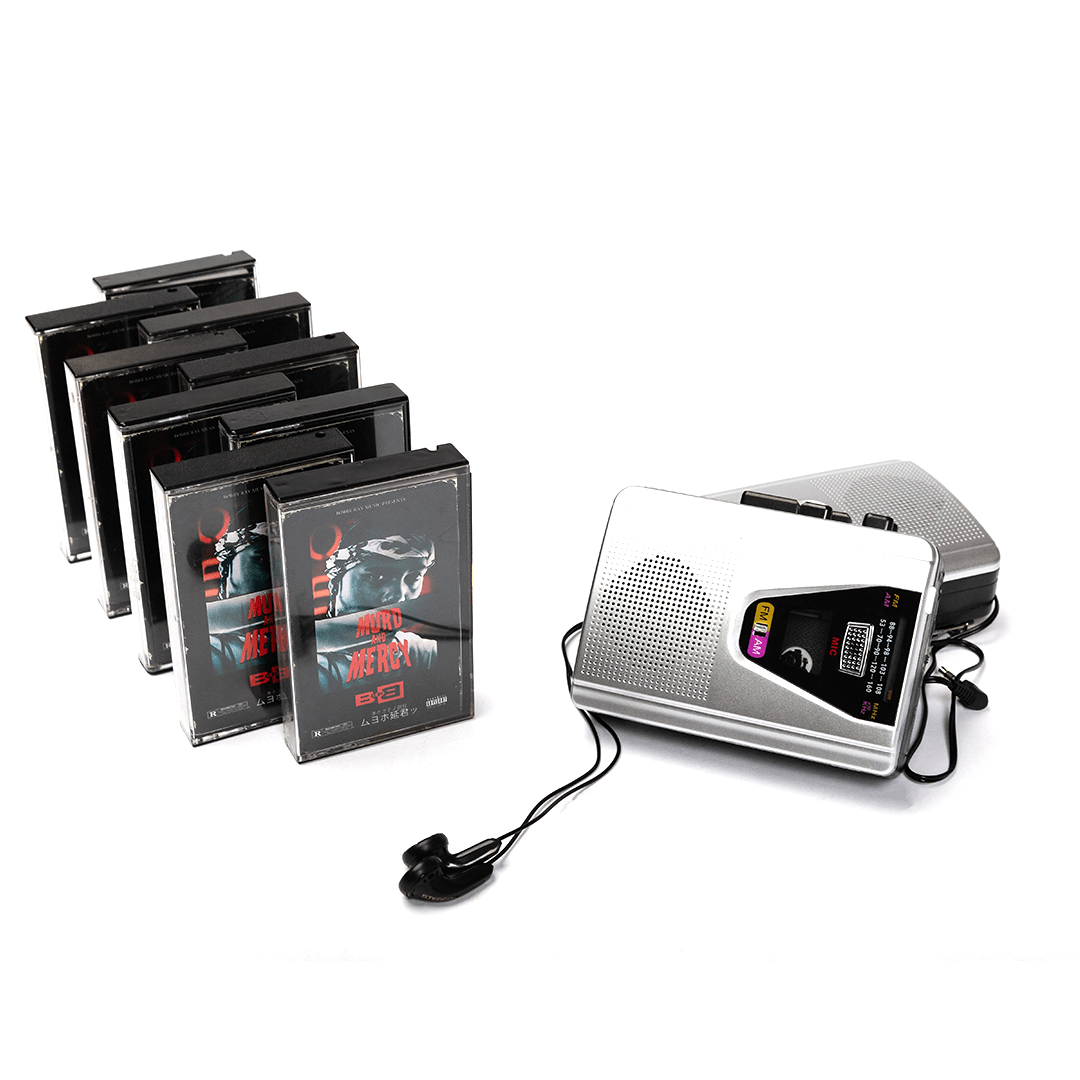 B.o.B Murd And Mercy VIP Pack w Cassette & Cassette Player - Shop Bobby Ray | the B.o.B Merch & Music Store